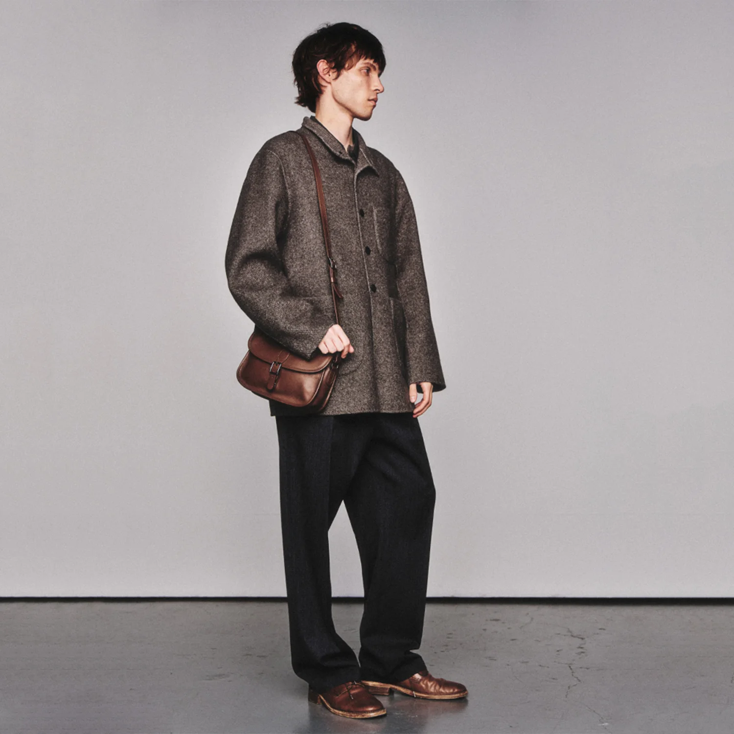Cartridge Leather Bag_ Tobacco