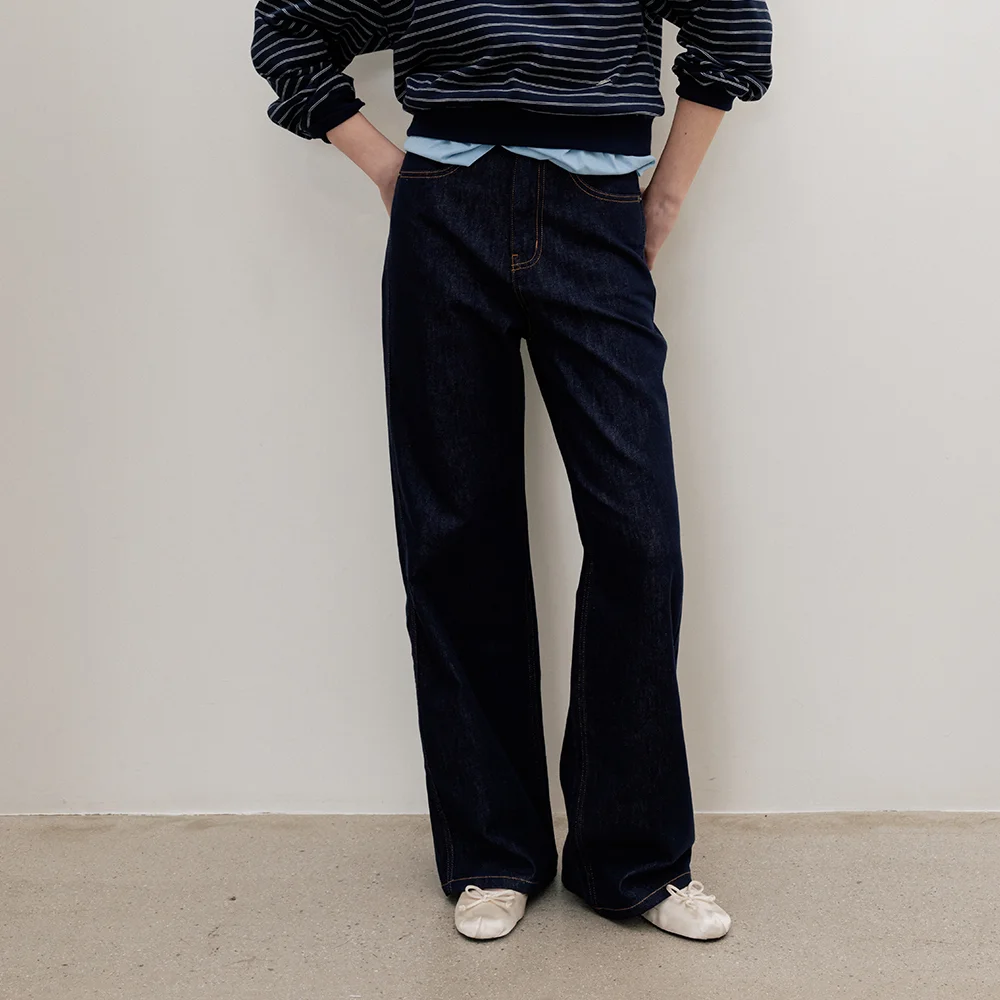 Parisien Semi-Wide Denim BleuIndigo