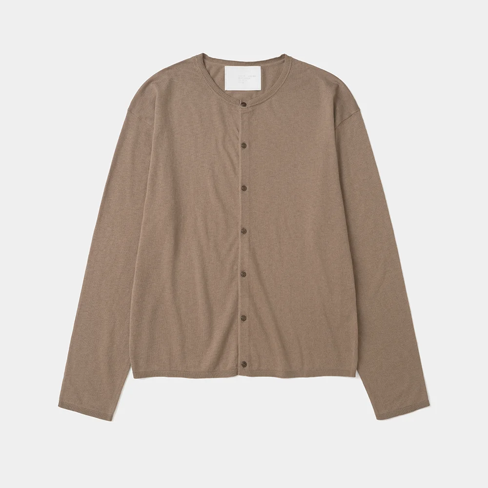 PERMANENT KNIT CARDIGAN BROWN