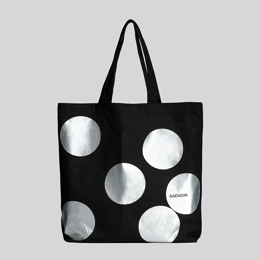DOT TOTE BAG - BLACK
