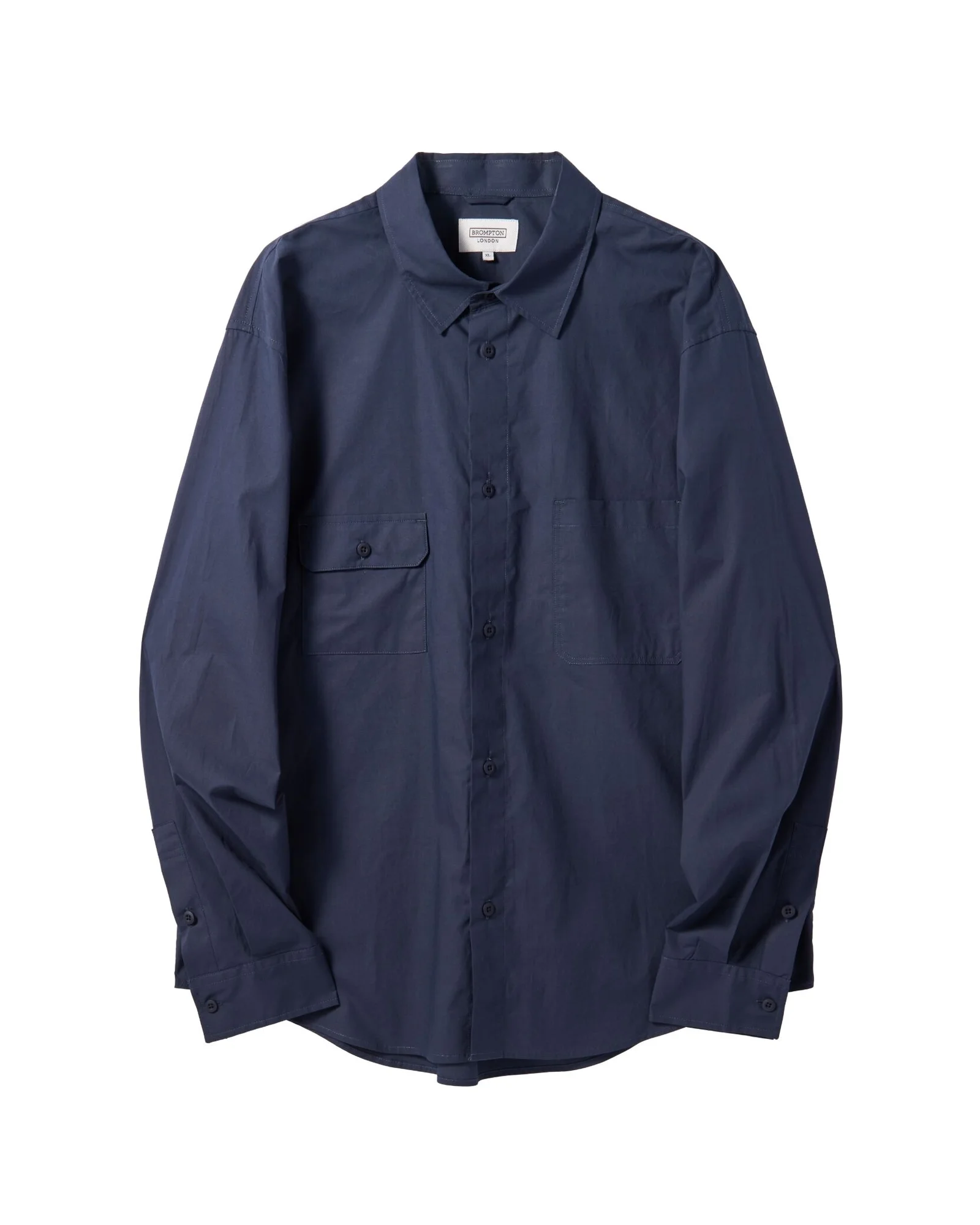 POCKET DETAIL SHIRT - NAVY (P241MSH501)