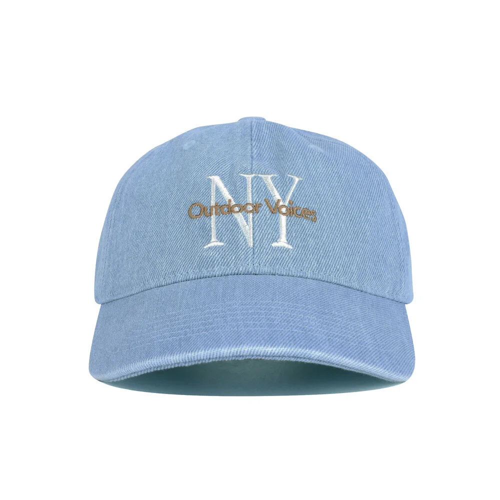 NY WASHED DENIM CAP (SKY BLUE)