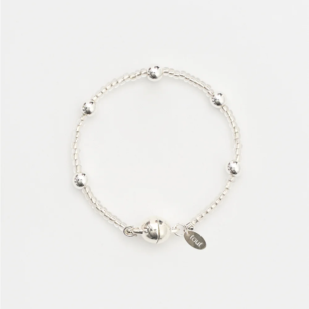 silver bubble bracelet