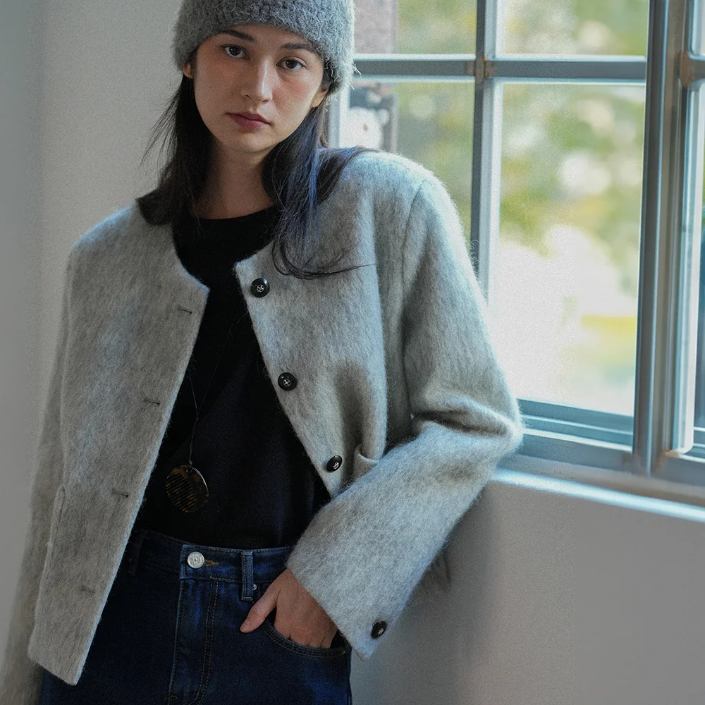 Palm Wool Jacket (Gray)