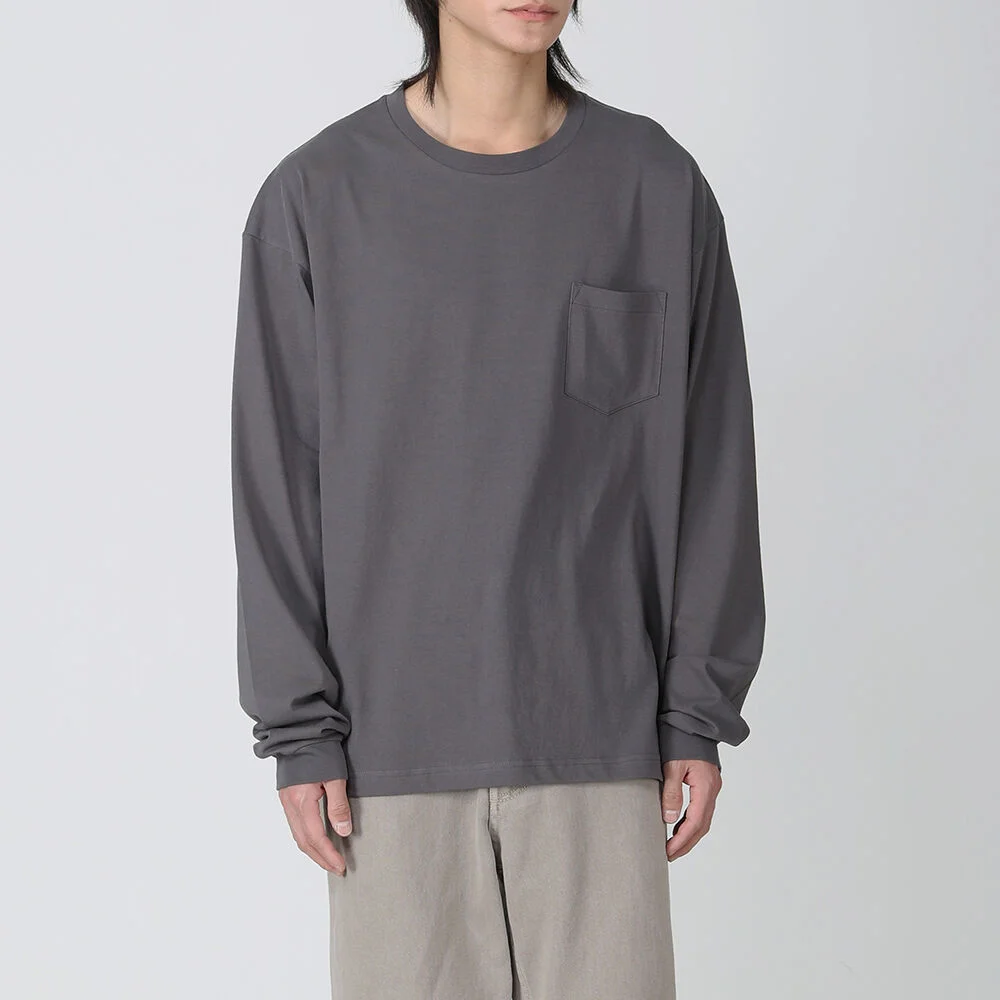 LONG SLEEVE TEE GRAPHITE
