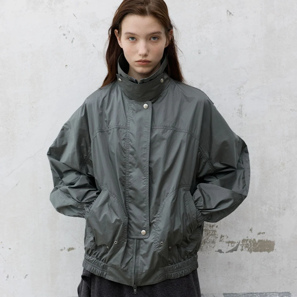 Nylon High Neck Jumper VW6AM952_2color