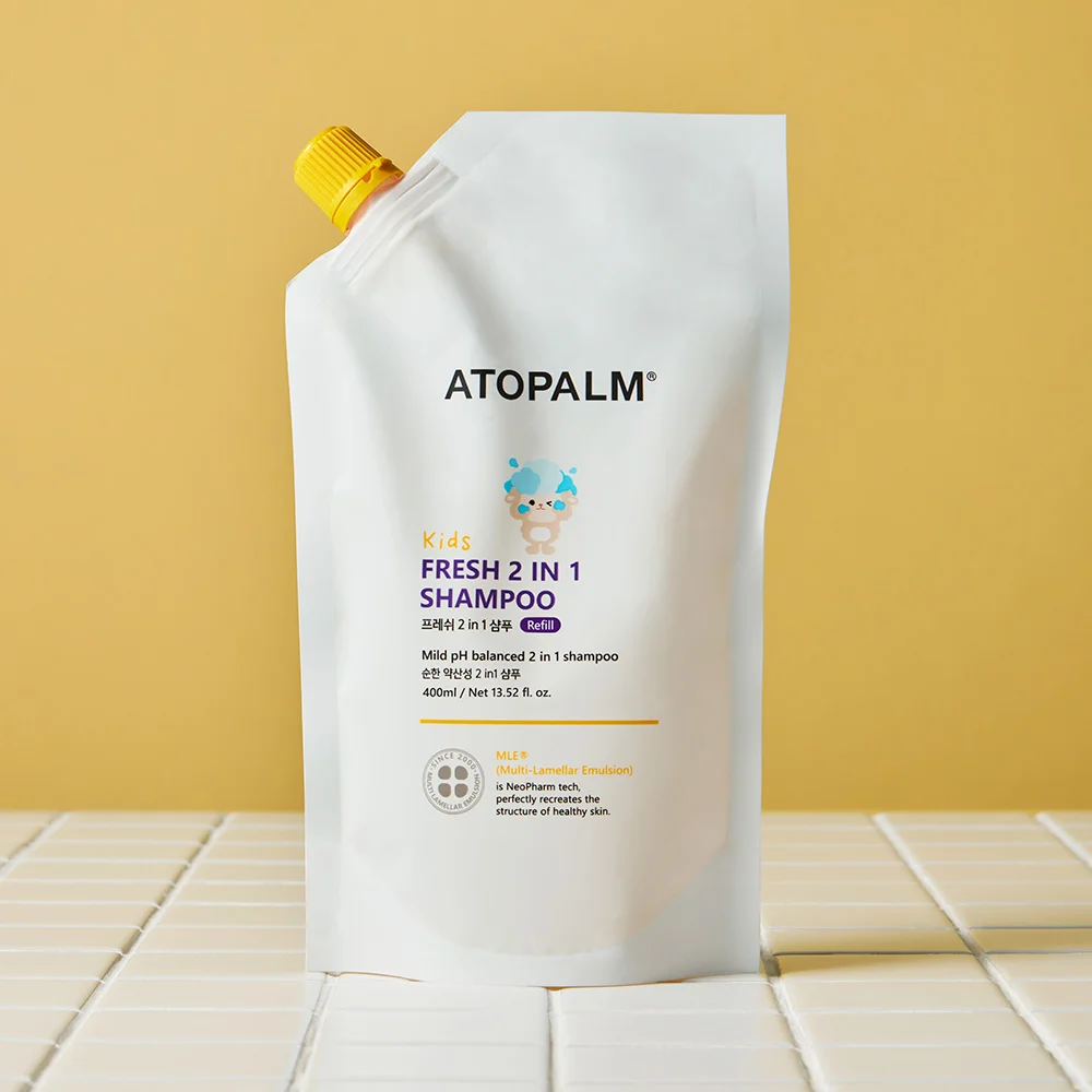 ATOPALM 兒童 清爽 2in1 洗髮水 400ml 補充裝
