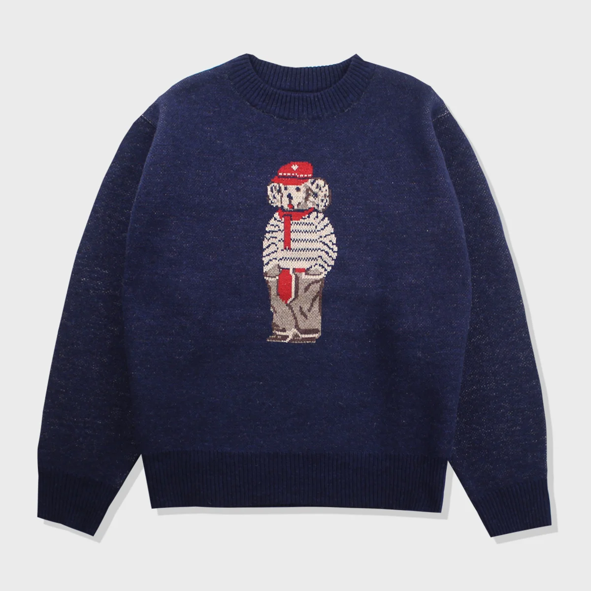 Classic animall knit(NAVY)