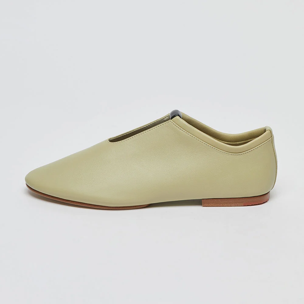 Formica string flats(Olive beige)