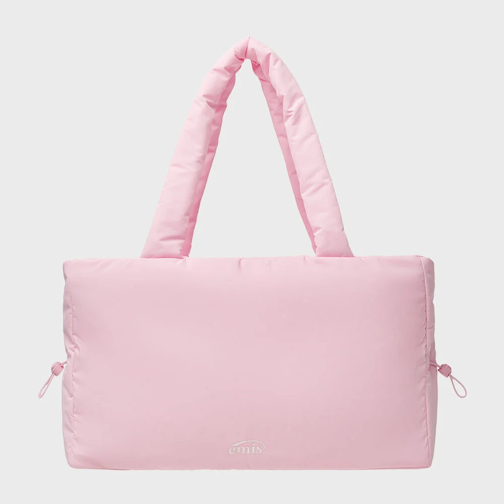 PUFFER STRING TOTE BAG-PINK