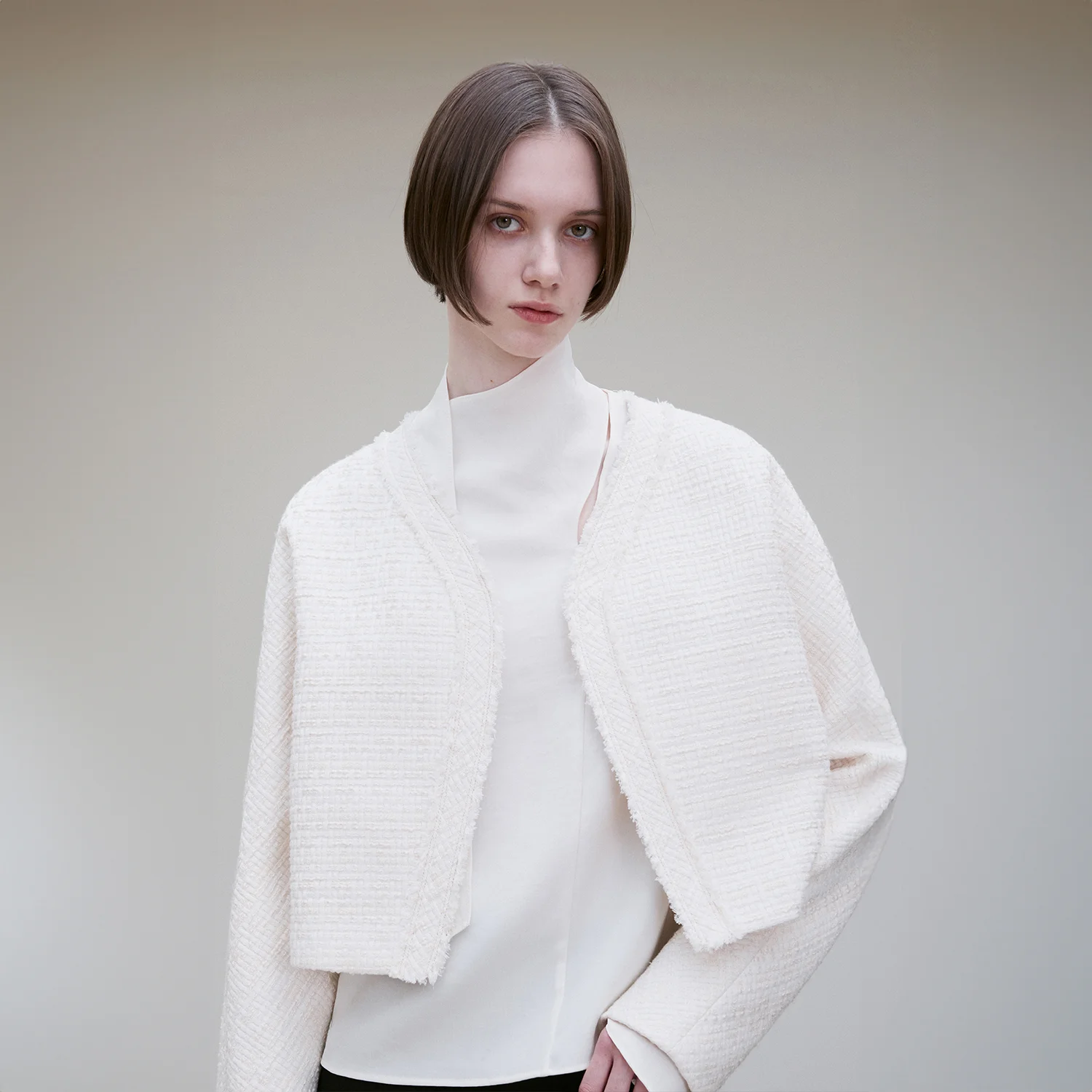 CROPPED TWEED JACKET IV