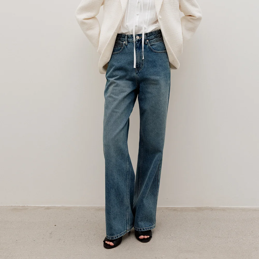 Parisien Semi-Wide Denim BleuParisien
