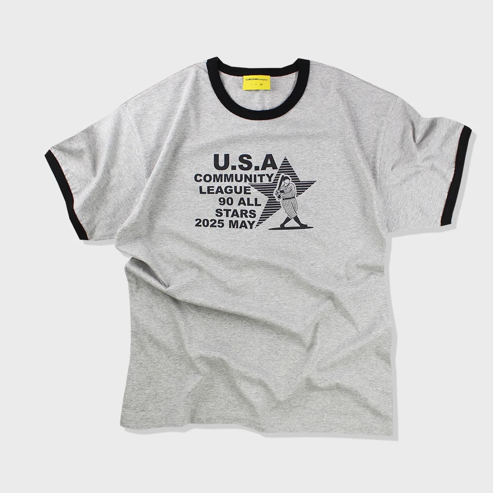 ringer sporting T(GREY)