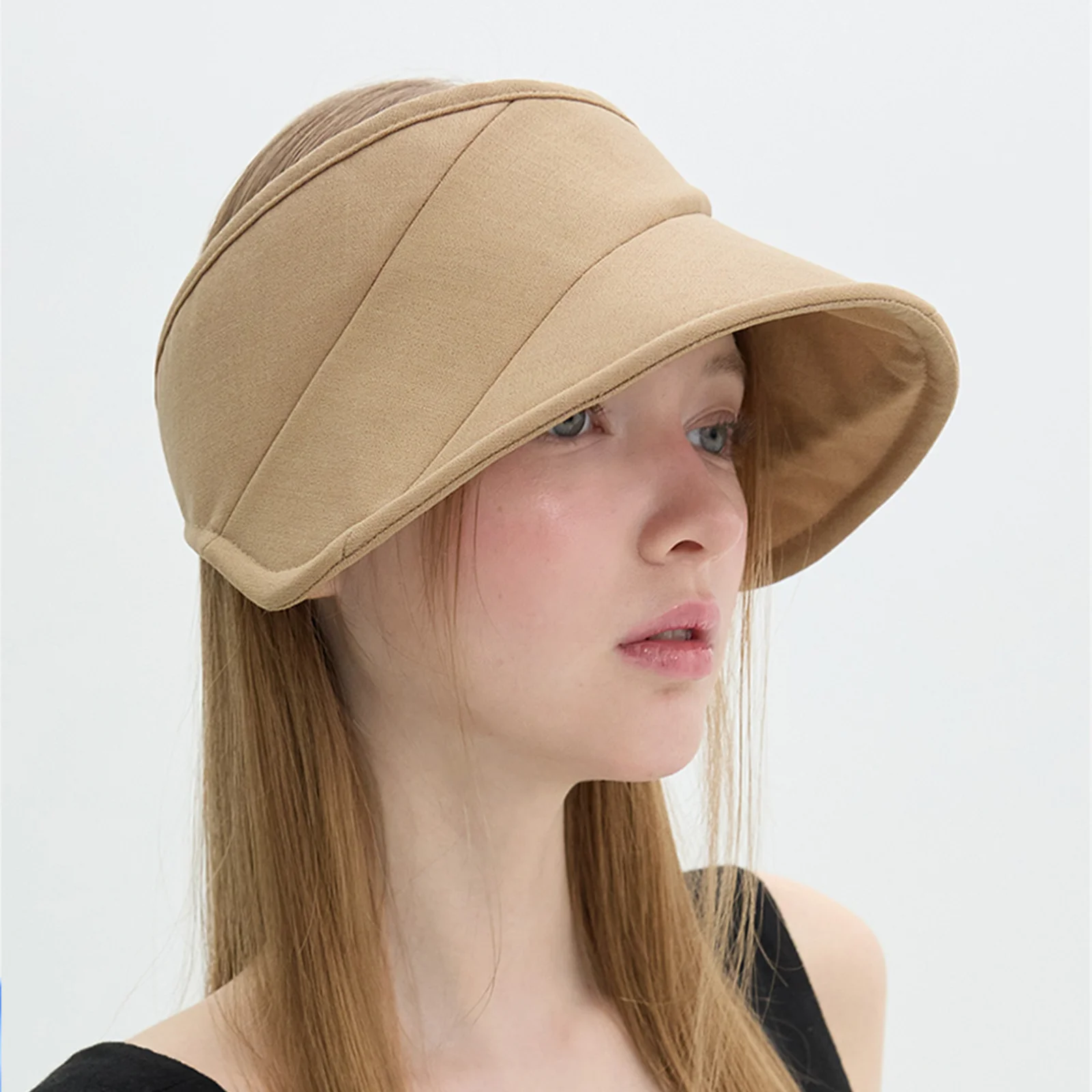 Oblique Sun Visor - Beige