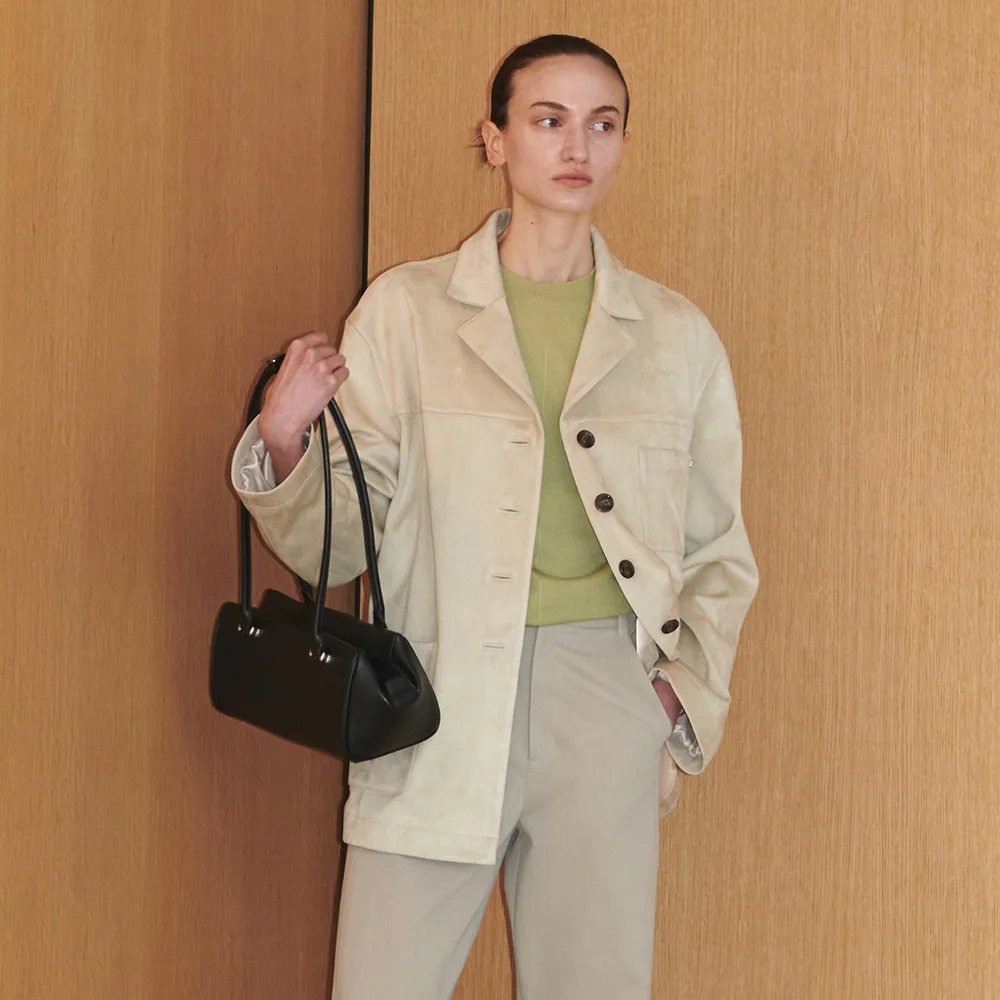 Classic Faux Suede Leather Jacket SL5XJ626-DH