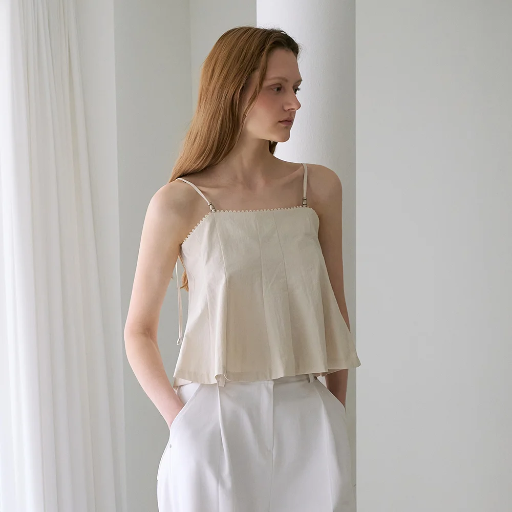 Strap Sleeveless Blouse