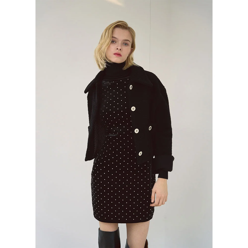 Wool Boucle Short Coat