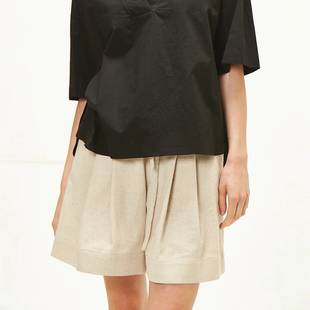 linen short pants(bg)