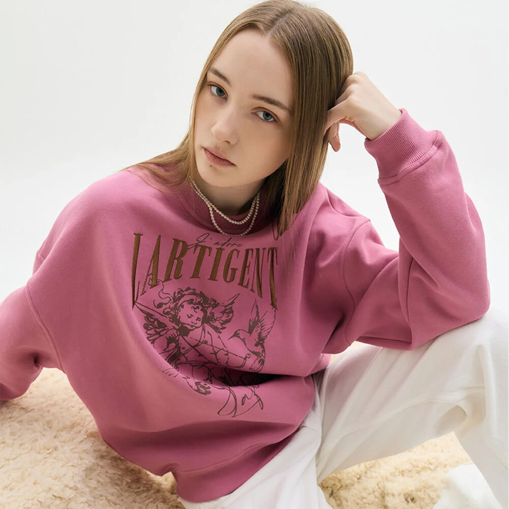 LX CUPID NAPPING SWEATSHIRT(PINK)
