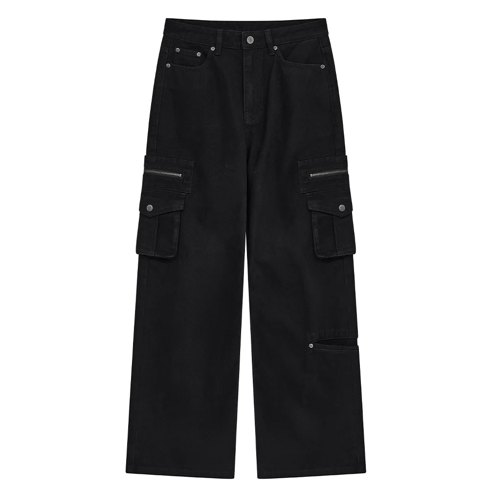 zip st pants (black)