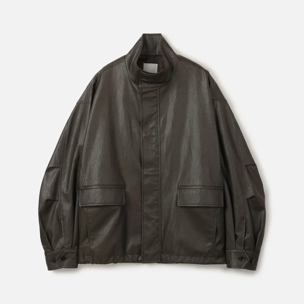 LEATHER FIELD JACKET BROWN (247)