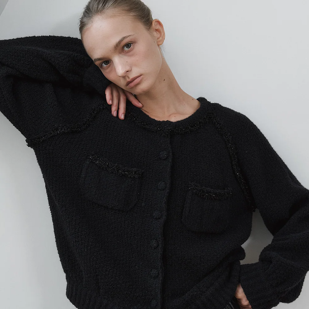 Panthine Tweed Knit (Black)