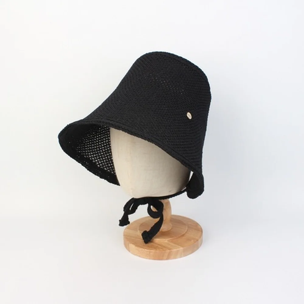 Summer Logo Black Bonnet Hat 夏季Bonnet Hat
