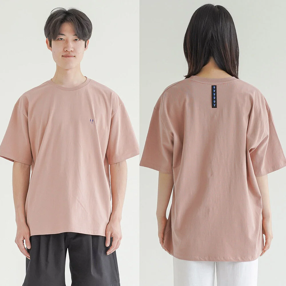 Stitch Detail T-Shirts_Indie Pink