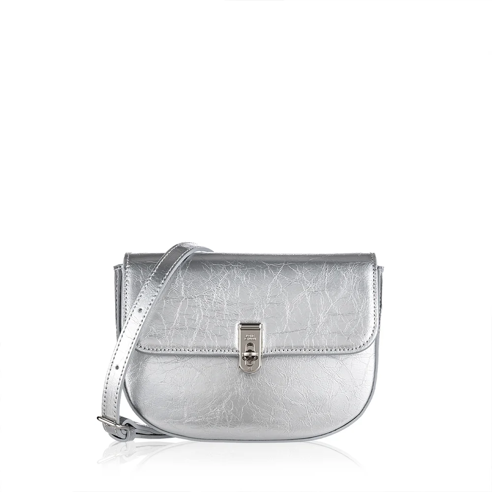 Sara Saddle Bag_Silver