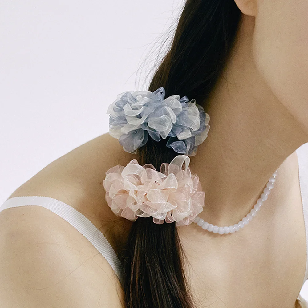 HSU006 Floral organze two tone shushu