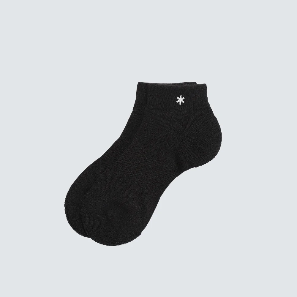 美麗諾羊毛 腳踝 襪 Black (S25WUFSO04)