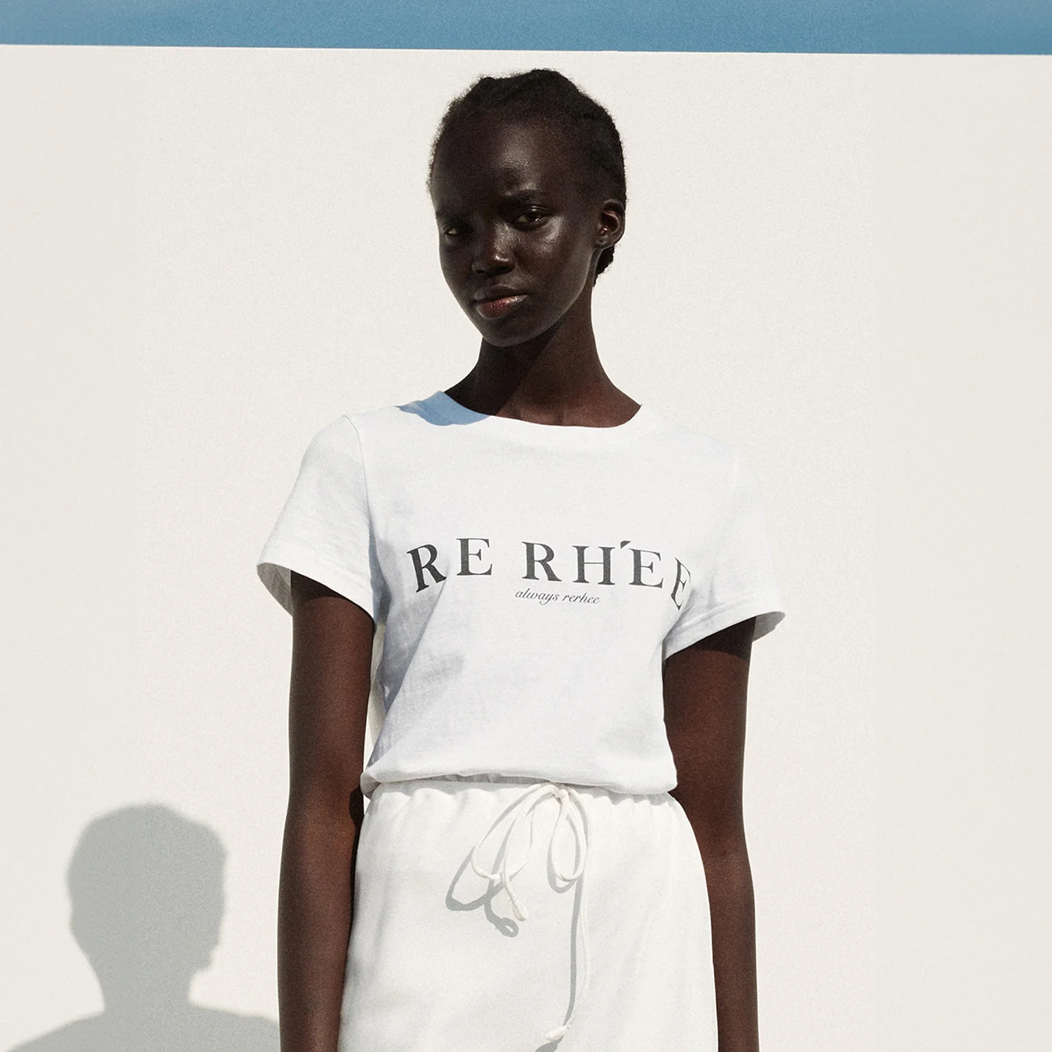 RERHEE ORGANIC COTTON T SHIRT WHITE