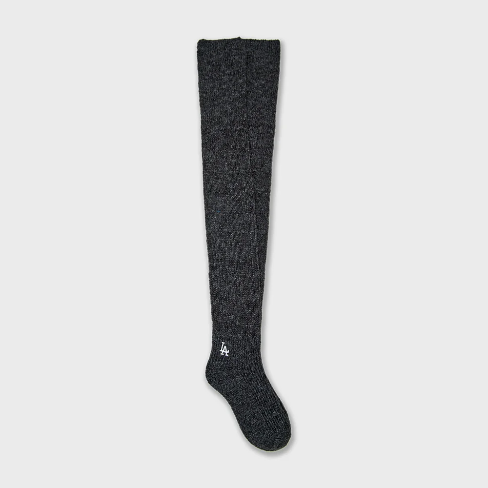 Plush 寬鬆 過膝襪 LA (Charcoal Grey)