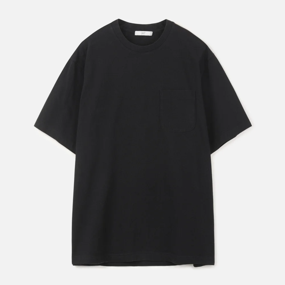DYED WASHING VINTAGE T-SHIRTS BLACK (247)