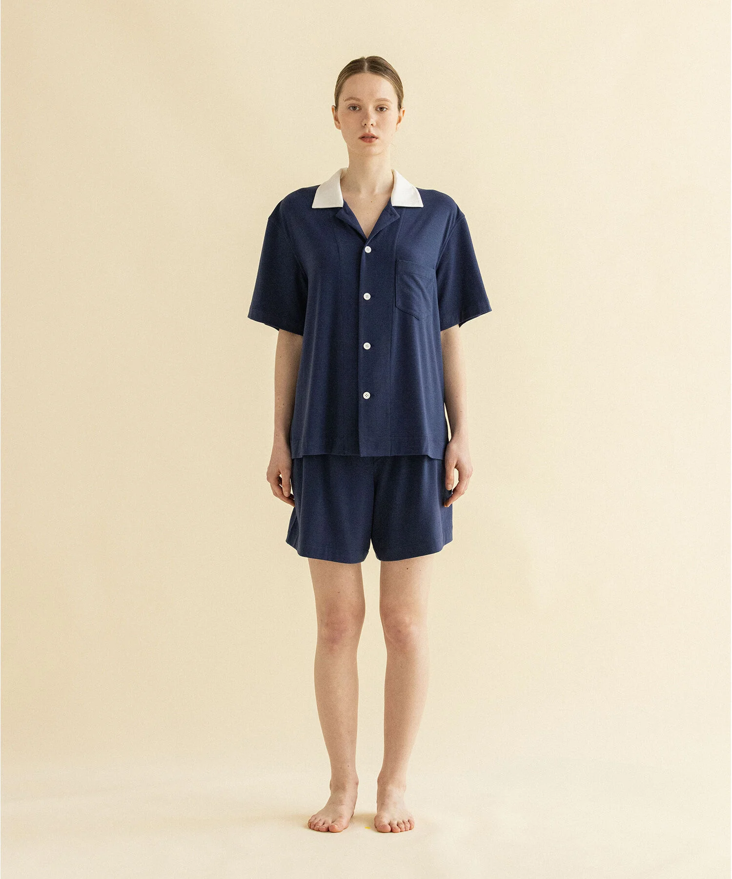 海洋 雲朵 棉 睡衣 套裝