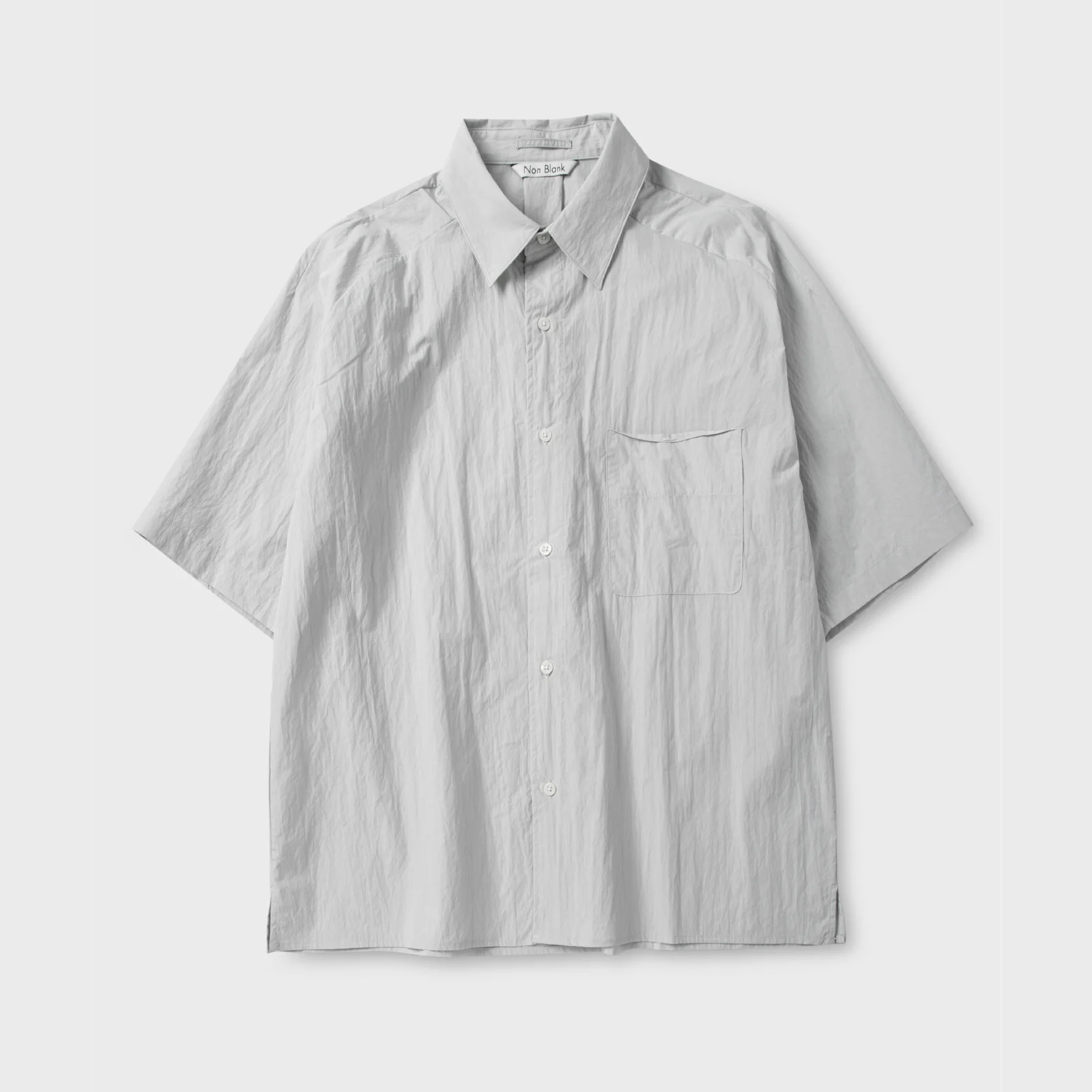 自然 皺褶 半 衣袖 襯衫 Ⅱ_COOL BEIGE / NE-SR015009-20