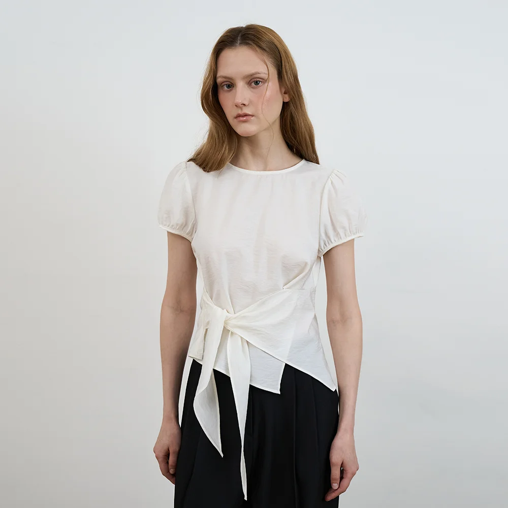 Wrap Drape Blouse