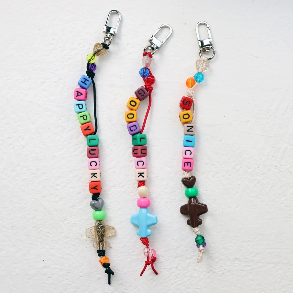 Custom color initial key ring 訂製 色 Cube 字母 袋 手機 鑰匙扣