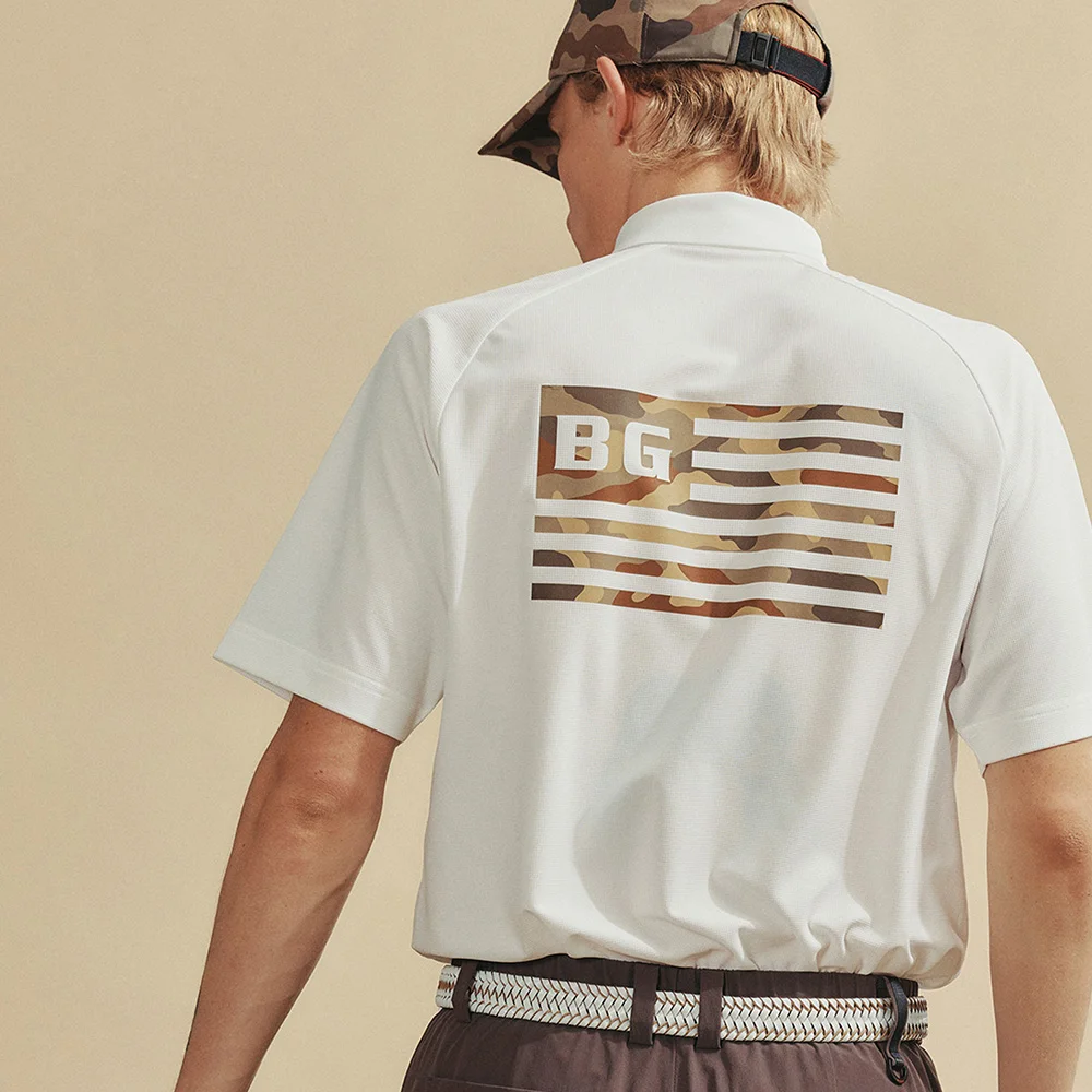 MENS FLAG GRAPHIC POLO SHIRT_WHITE