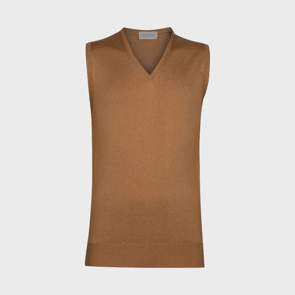 HADFIELD V-Neck Slipover (CAMEL)