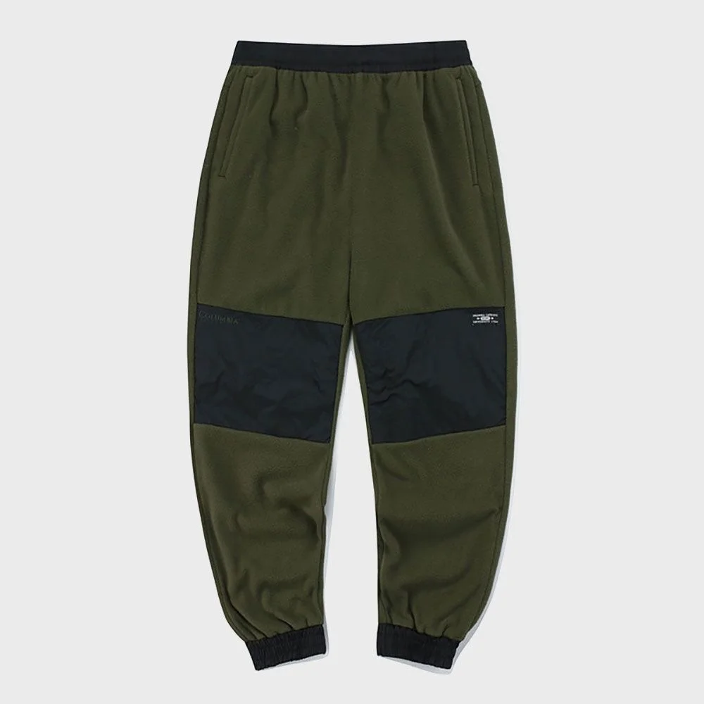 CU SIGNATURE LOGO FLEECE TECH PANTS 深卡其色