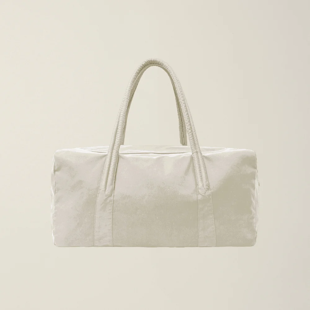 GARMENT DYED DUFFLE BAG (LARGE) LIGHT BEIGE
