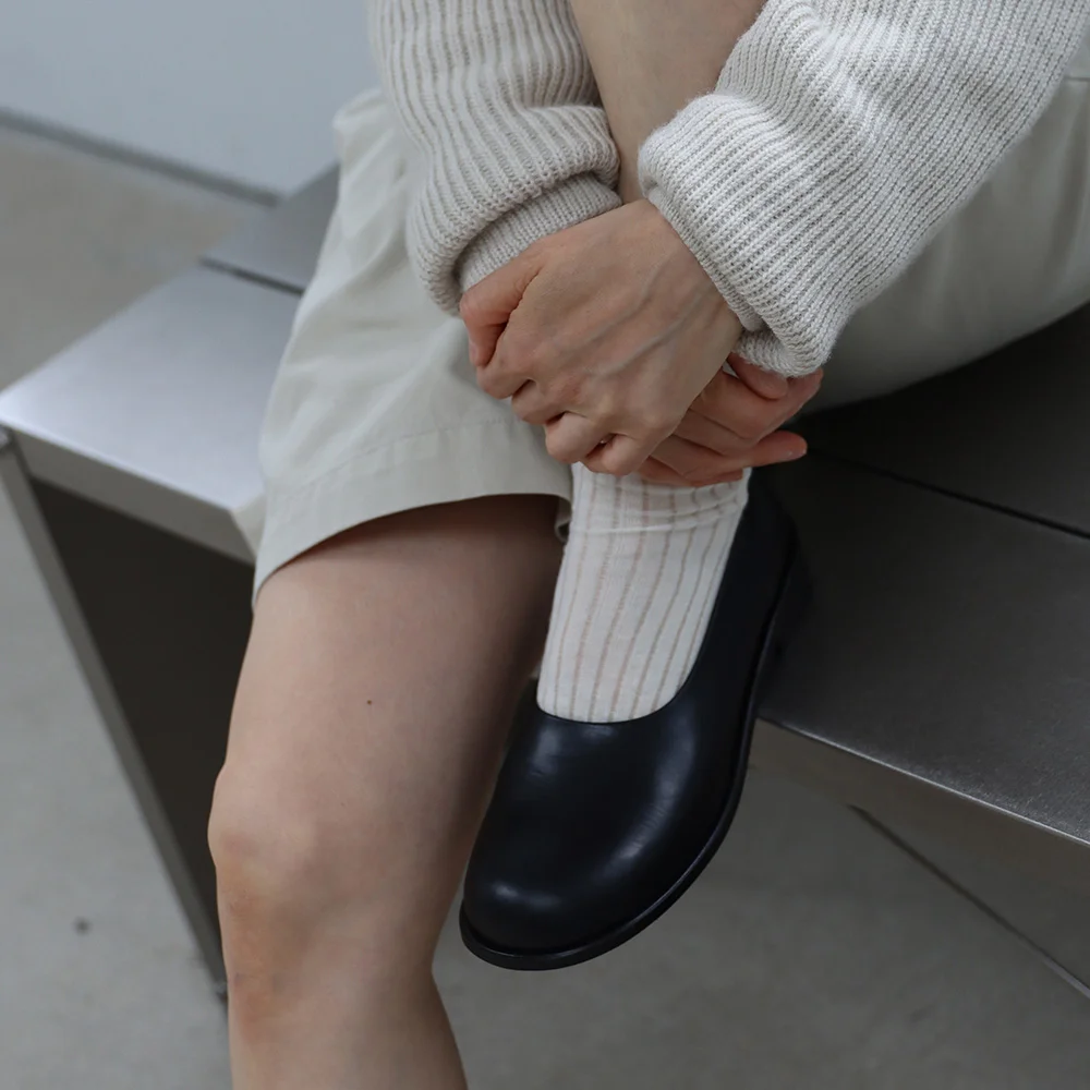 Minimal Round Loafer_26521_black
