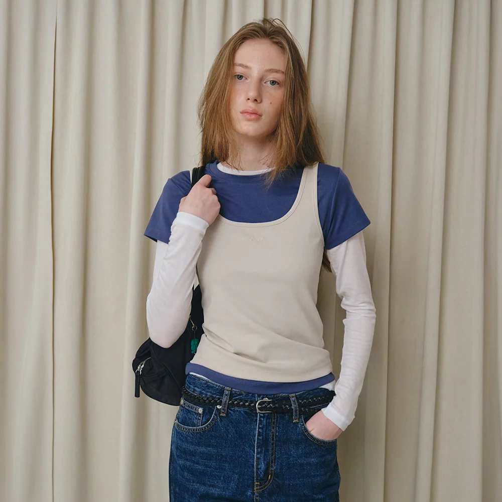 fresh sleeveless - beige