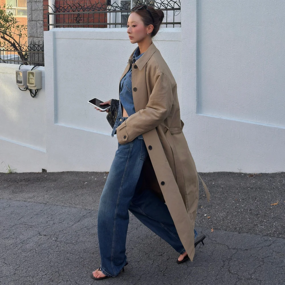 Muse Long Trench Coat_DEEP BEIGE(WB6OT13)