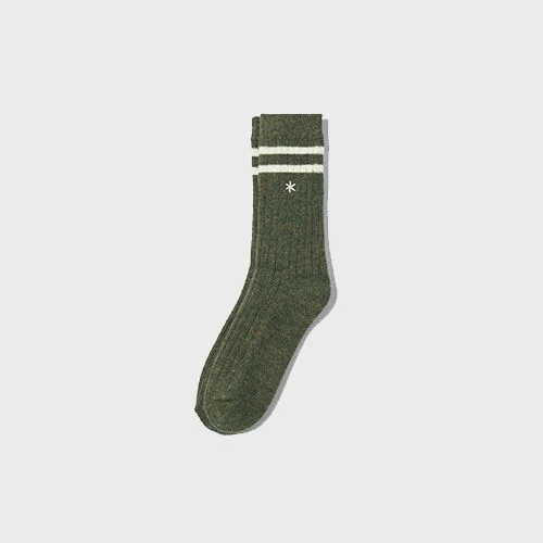 Asterisk 長筒 Wool Socks Khaki (S22WURSO01)