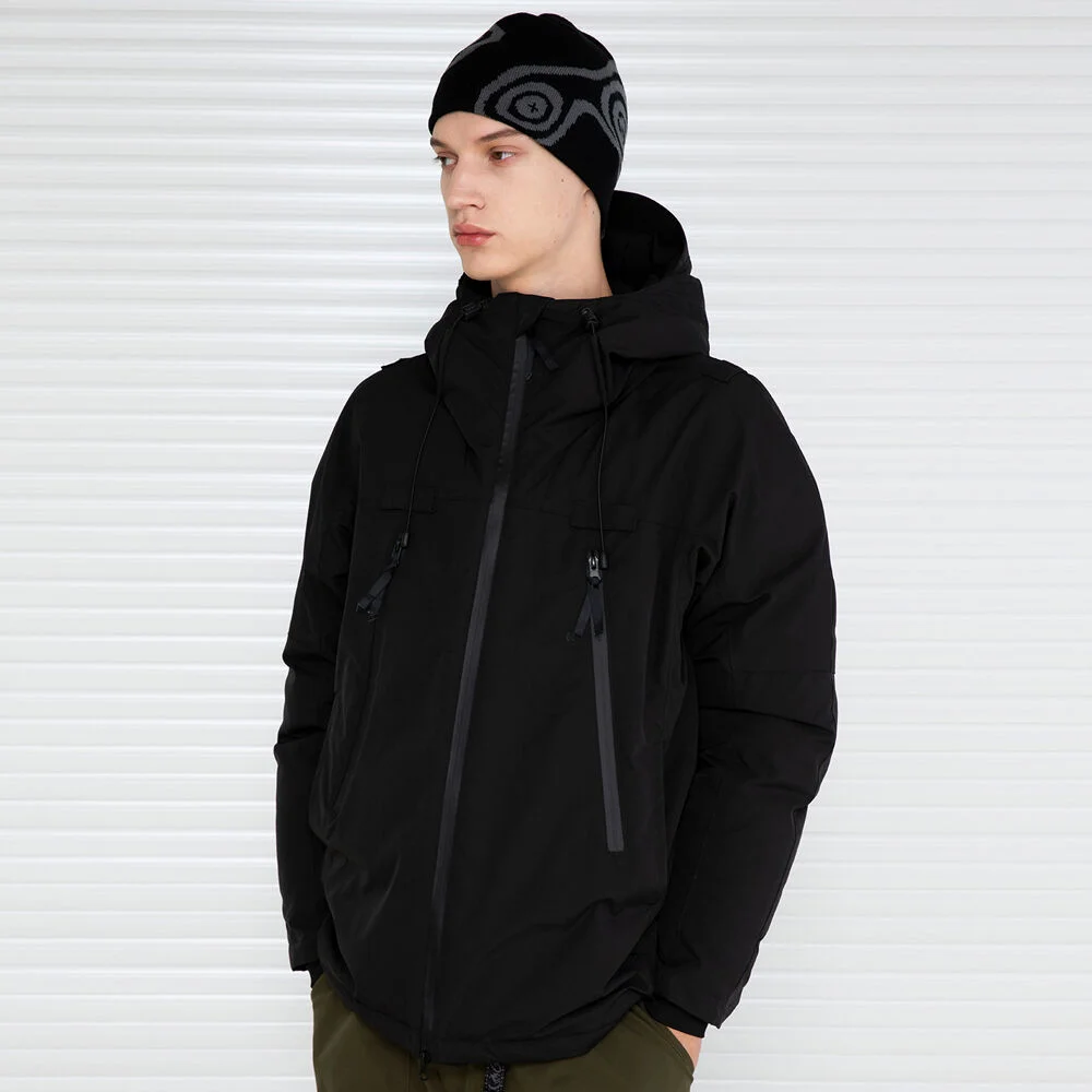 GJ011 Seres 層次 6 Monster 派克大衣 (BLACK)