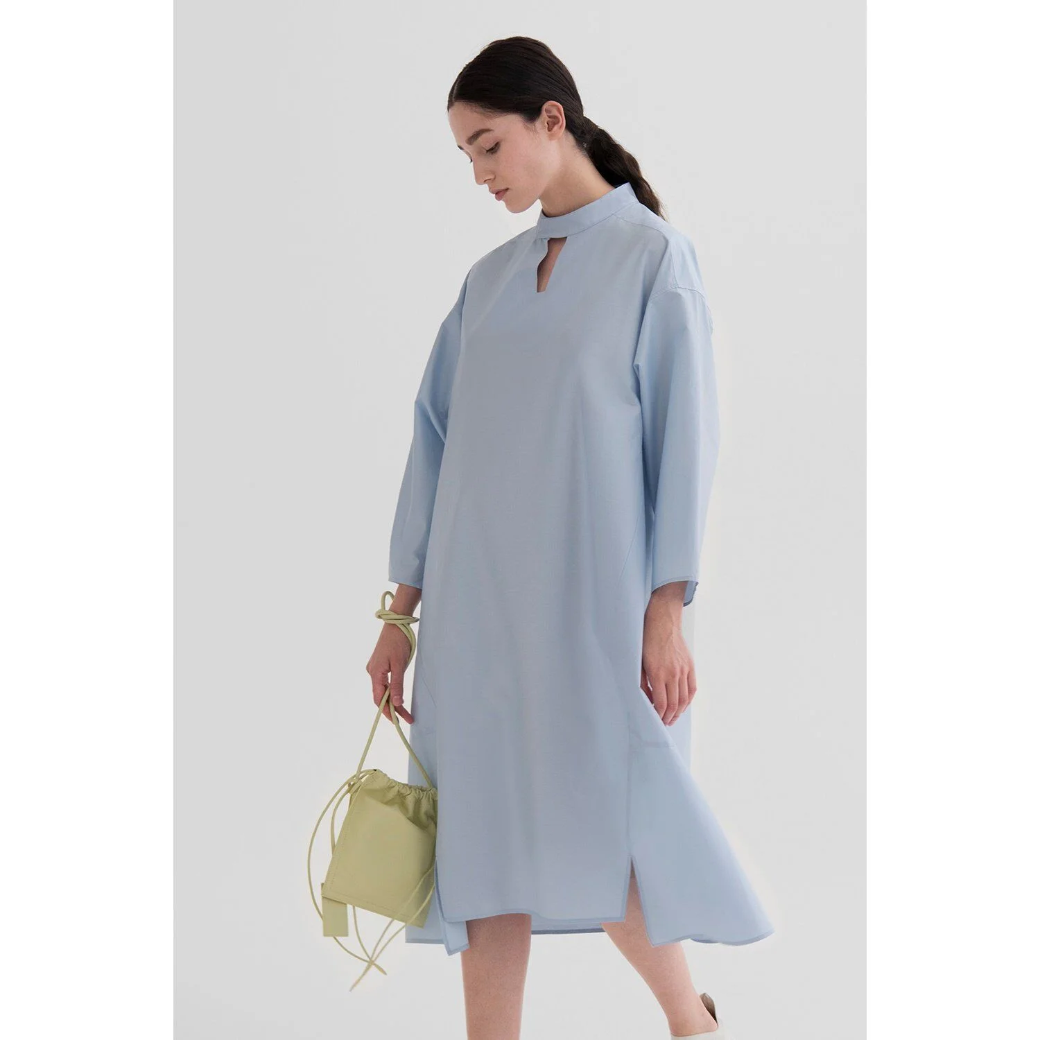 A-LINE PANEL DRESS (ICE BLUE) 213-BC57CSI-228