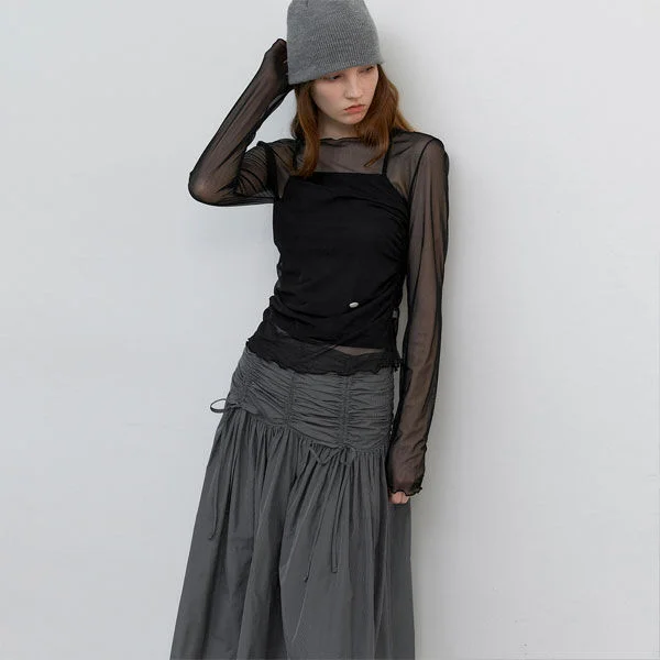 SOFT SHEER MESH TOP (T-7169)