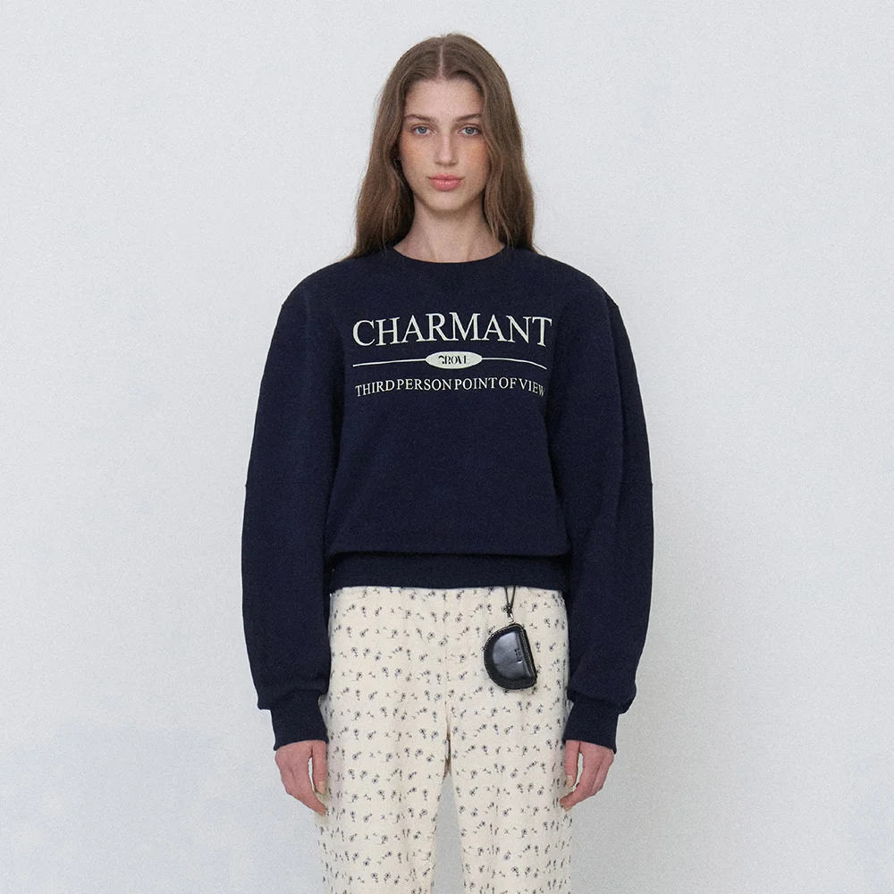 CHARMANT SWEAT SHIRTS (NAVY)